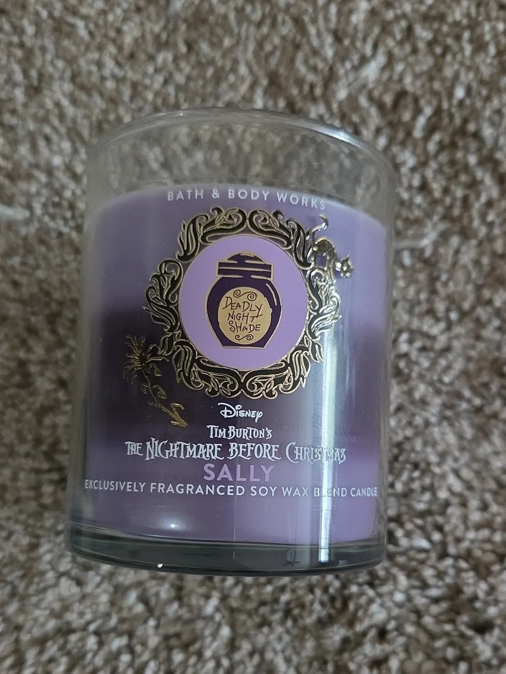 SALLY Layered Candle Nightmare Before Christmas + B&BW